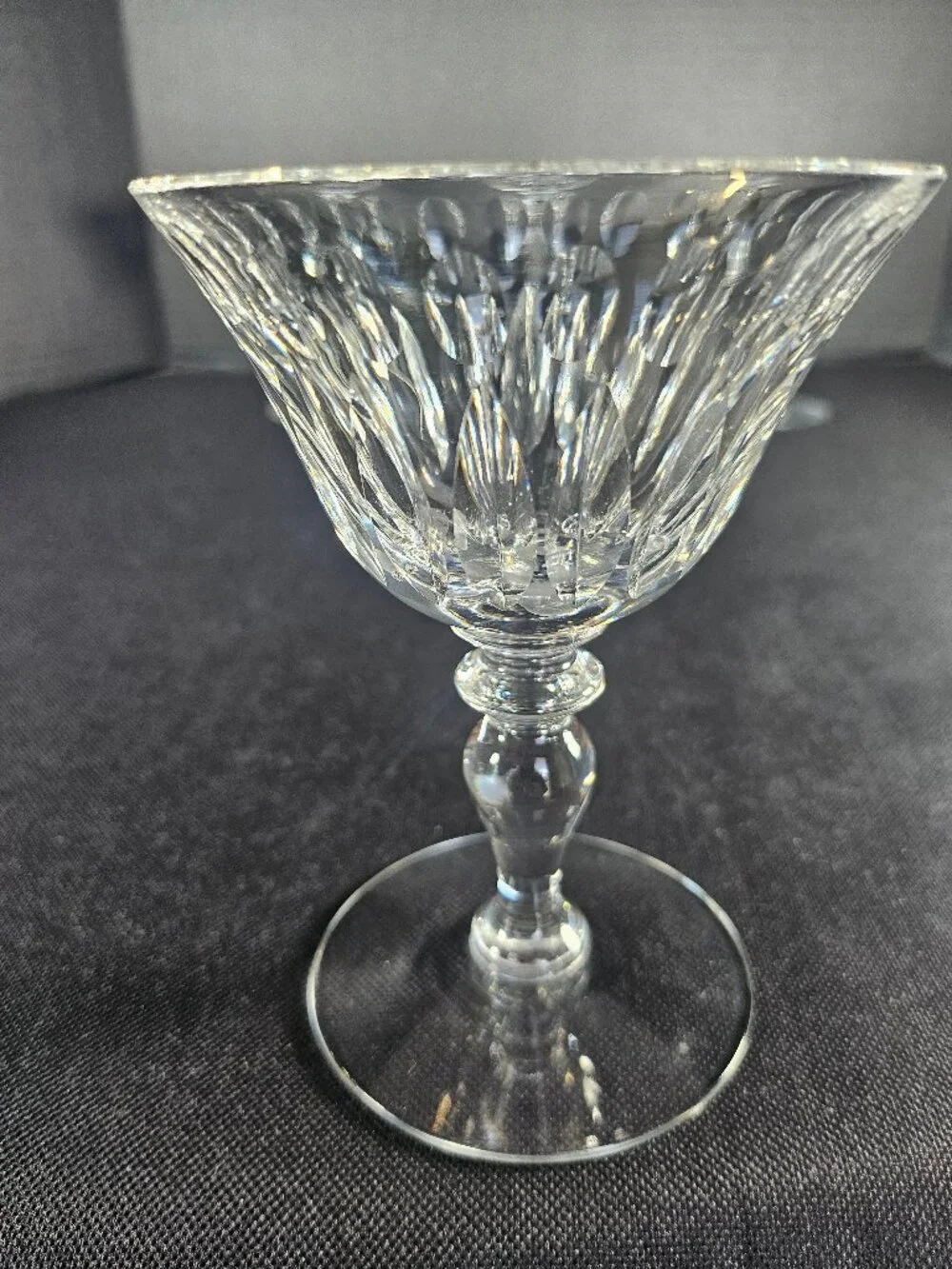 1950s Hawkes Crystal Saint George Champagne Coupes Cocktail Glasses Set Of 4